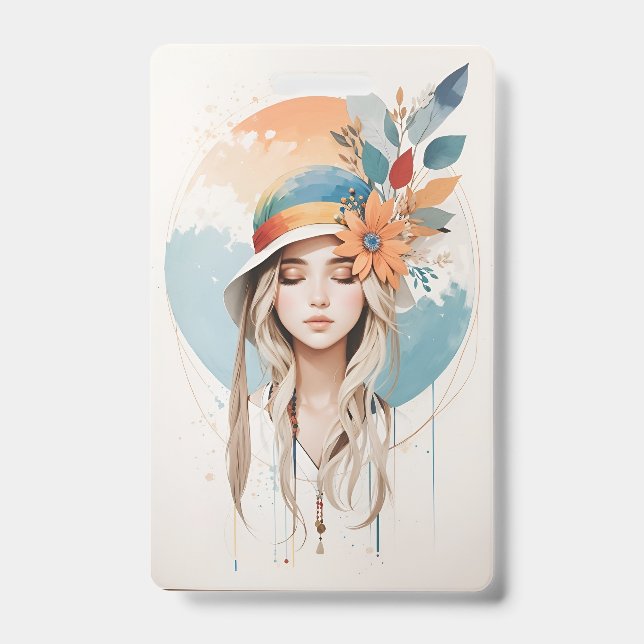 Identificación Tarjeta de plástico - Vertical (Anverso)