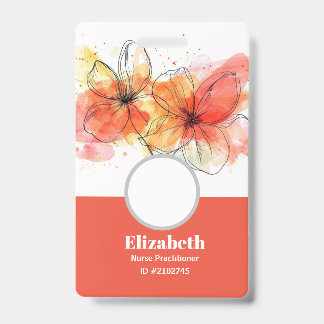 Identificación Tarjeta de presentación de insignias personalizada