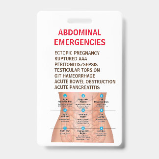Identificación Tarjeta de referencia de EMERGENCIAS ABDOMINALES -