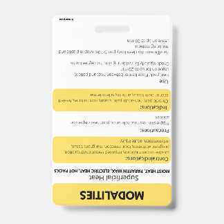 Identificación Tarjeta de Referencia de Modalidades (Calor/Frío) 