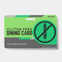 Tarjeta de Seguridad para Restaurantes con Opcione