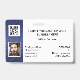 Identificación Tarjeta DIY ID logotipo de foto simple clásico NO 