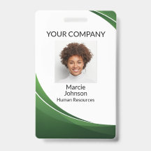 Tarjeta fotográfica con estilo de onda verde