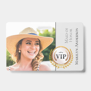 Identificación Tarjeta VIP de la fiesta de boda