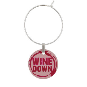 Identificador De Copa Etiqueta de vino "Wine Down"