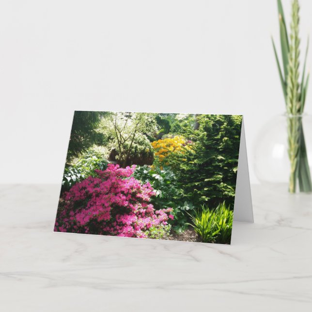 Idílica tarjeta del Día de la Madre en Springtime (Anverso)