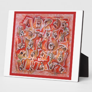 Idioma del Rótulo Alfabeto 2 placa