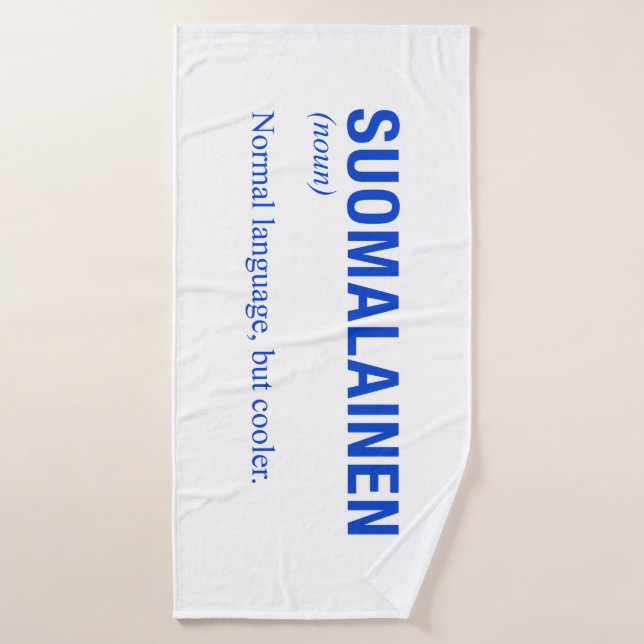 Idioma FINLANDÉS (Toalla de baño)