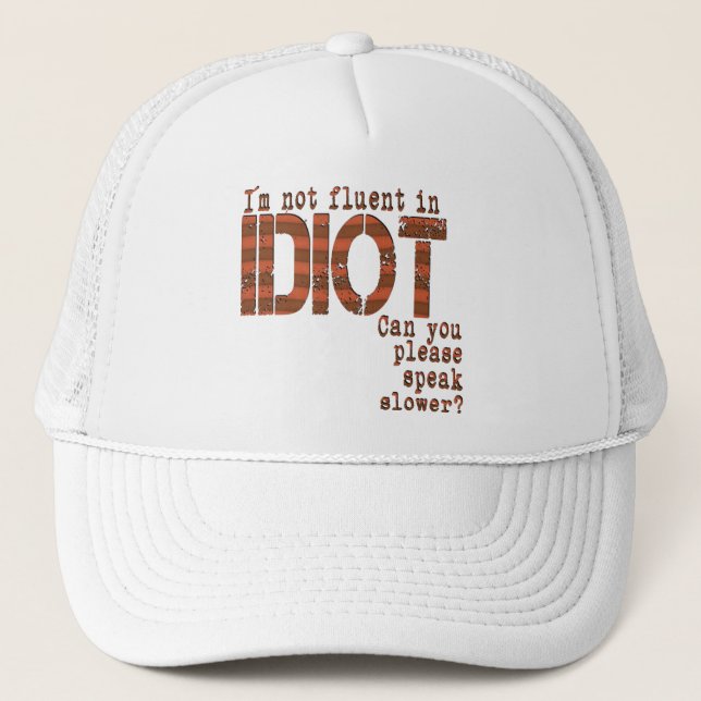 Idiota - gorra (Anverso)