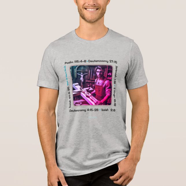 Idolatry 002b Camisa Triblend T-Shirt (Anverso)