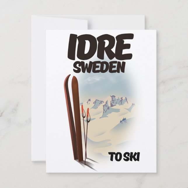 Idre Suecia para esquiar (Anverso)