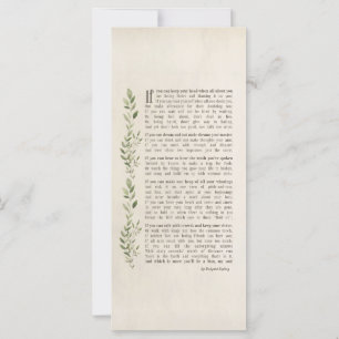 IF, poema inspirado de Rudyard Kipling -joven