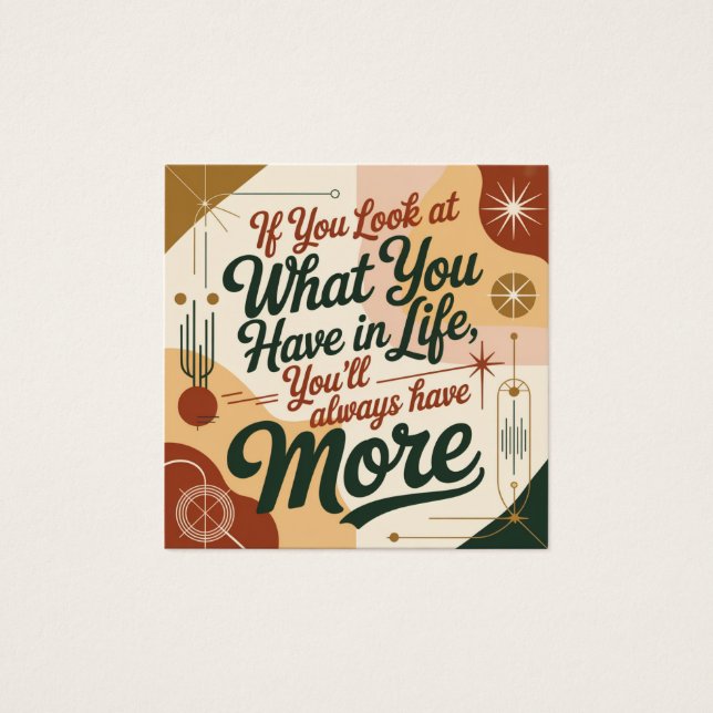 If You Look At What You Have In Life (Anverso)