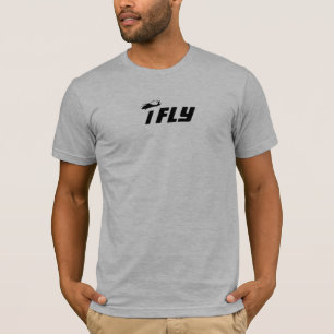 iFly camiseta negra militar del halcón del