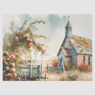 Iglesia abandonada 6 Papel de tejidos