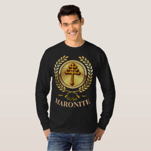 Iglesia católica maronita Larga camiseta de manga