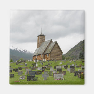 Iglesia cuadrada del bastón del imán con los