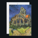 Iglesia de Auvers-sur-Oise por Vincent van Gogh<br><div class="desc">Iglesia en Auvers por Vincent van Gogh es una pintura arquitectónica vintage de arte fino post impresionismo. Vista exterior de una iglesia con vidrieras y una figura que camina hacia la Capilla a lo largo de un camino de adoquines. Sobre el artista: Vincent Willem van Gogh (1853-1890) fue uno de...</div>
