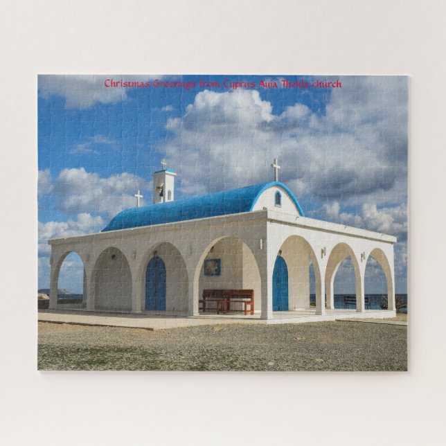 Iglesia de Ayia Thekla, Chipre. Rompecabezas (Horizontal)