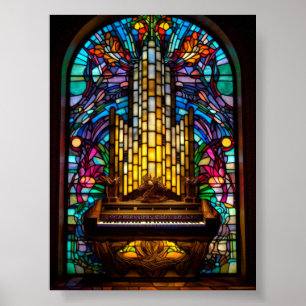 Iglesia de fantasía gótica Órgano de tubos Arte de