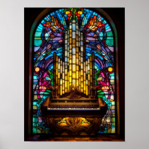 Iglesia de fantasía gótica Órgano de tubos Arte de