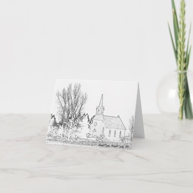 Iglesia de la tarjeta de nota B&W Rindal, el (Anverso)