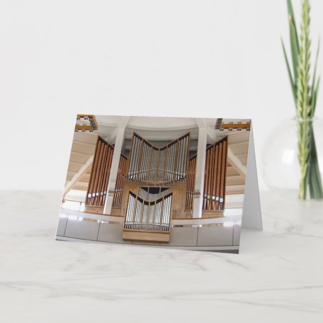 Iglesia de nuestra señora, tarjeta del órgano de (Anverso)