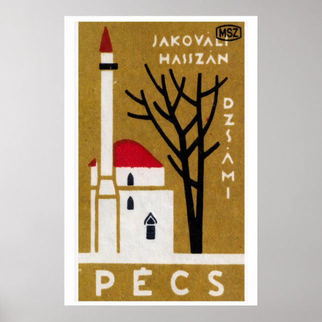 Iglesia de Pécs - Impresión de caja de cerillas -  (Frente)
