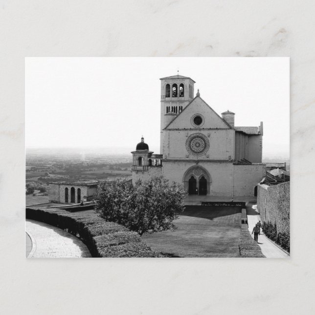 Iglesia de San Francisco de Asís, Italia, Tarjeta  (Anverso)