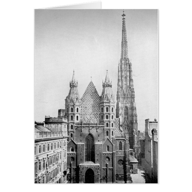 Iglesia de San Stephens, Viena, alrededor de 1890 (Frente)