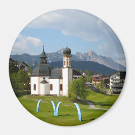 Iglesia de Seefeld, Austria, imán redondo