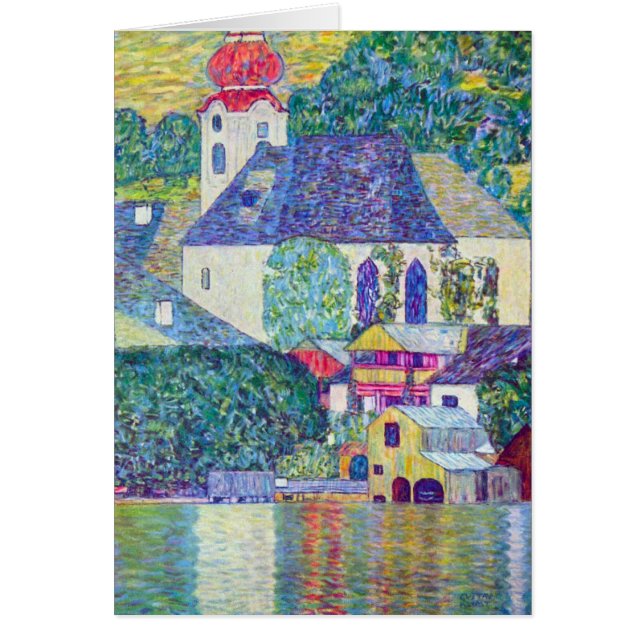 Iglesia de St. Wolfgang, por Gustav Klimt, arte vi (Frente)