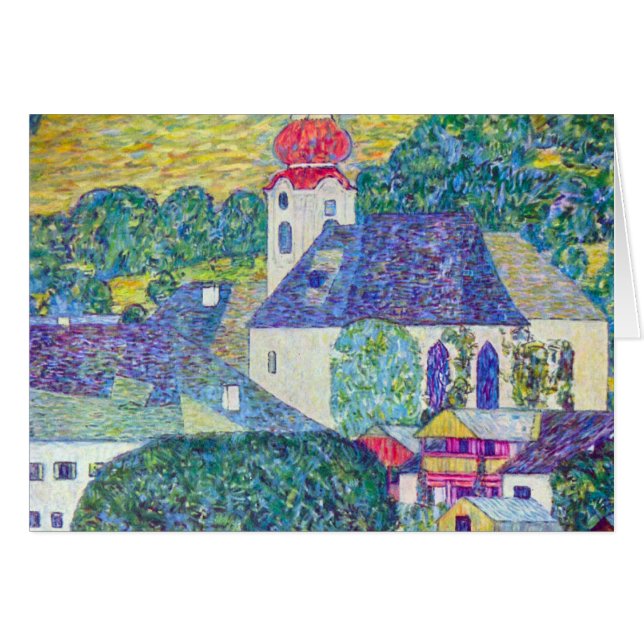 Iglesia de St. Wolfgang, por Gustav Klimt, arte vi (Anverso (Horizontal))
