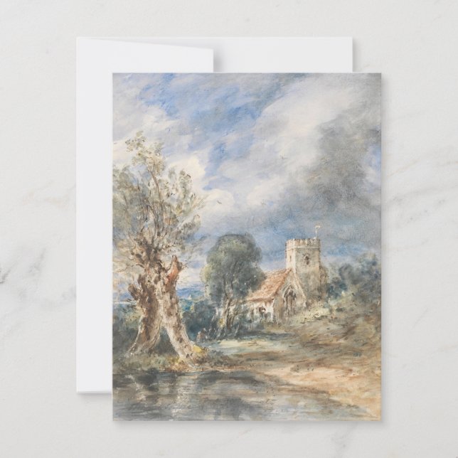 Iglesia de Stoke Poges (1834) John Constable (Anverso)