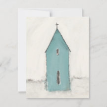 Iglesia de Tarjeta de Navidad