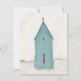 Iglesia de Tarjeta de Navidad