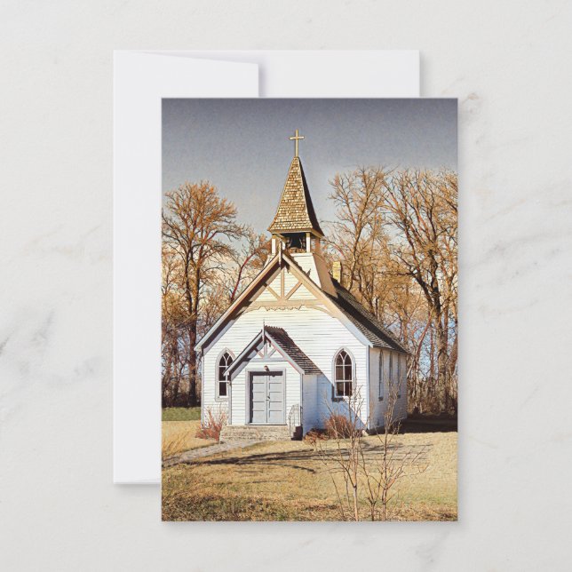 Iglesia del país - Tarjeta de nota plana (Anverso)