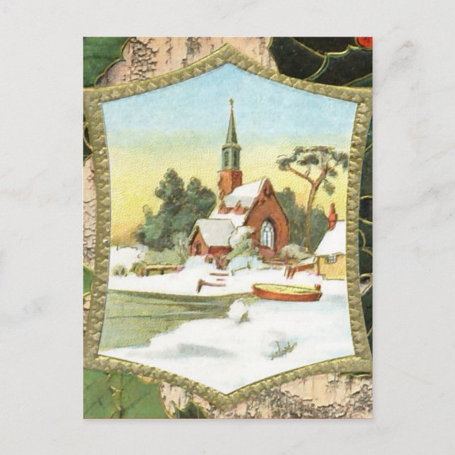 Iglesia del País Vintage de Navidad (Anverso)