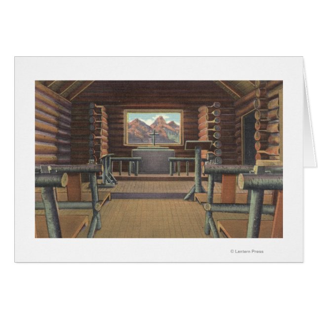 Iglesia del Pequeño Log en la Vista del Río Snake (Anverso (Horizontal))