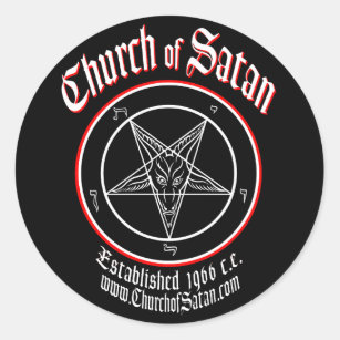 Iglesia del sistema de la etiqueta de Satan