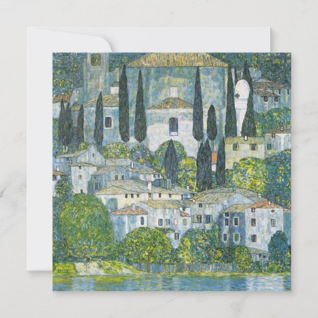 Iglesia (Kirche) en Cassone de Gustav Klimt (Anverso)