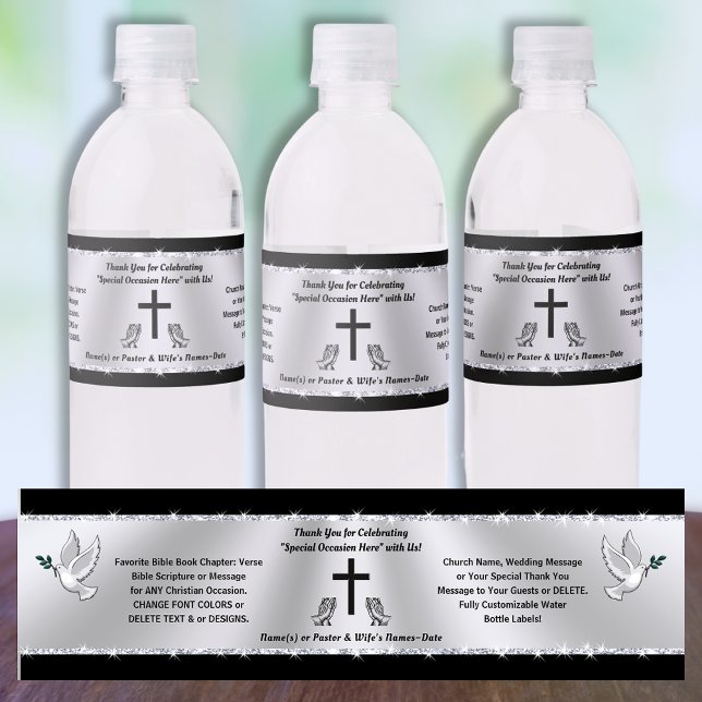 Iglesia o, Pegatinas cristianos de botellas de agu (Christian Water Bottle Stickers. Christian Water Bottle Labels. Christian Stickers for Water Bottles)
