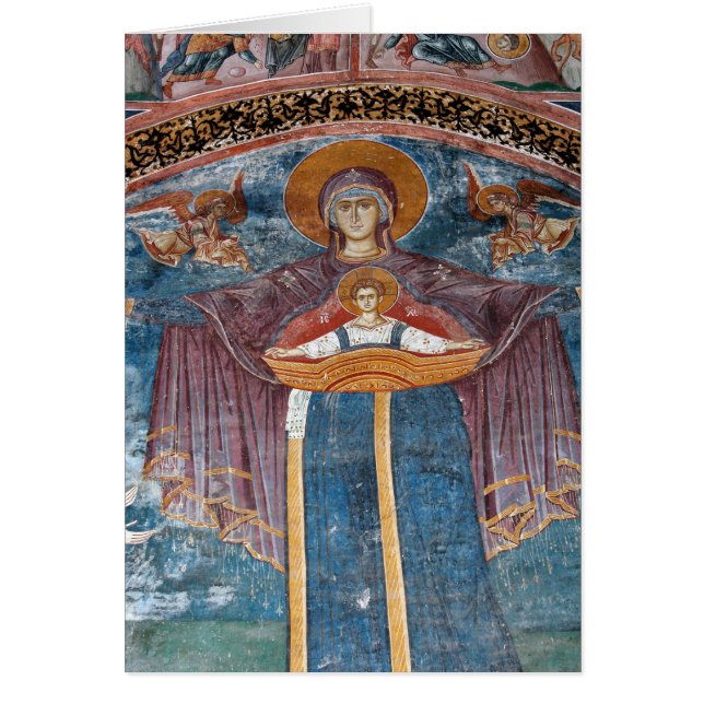 Iglesia ortodoxa serbia, y un sitio de la UNESCO, (Frente)