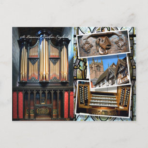 Iglesia parroquial, Ludlow, postal del montaje