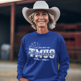 Iglesia Revuelta Sudadera Azul de las Mujeres de l