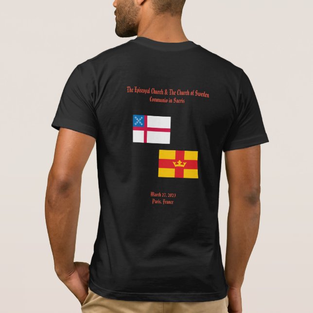 Iglesia Sueca y Episcopal Comunión Plena Camiseta (Reverso)