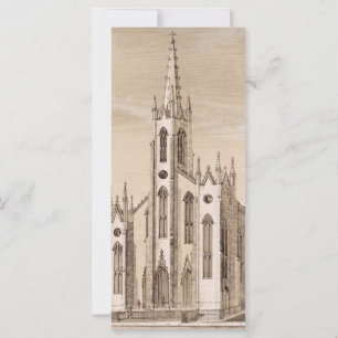 Iglesia Vintage de San Nicolás Nueva York Boceto