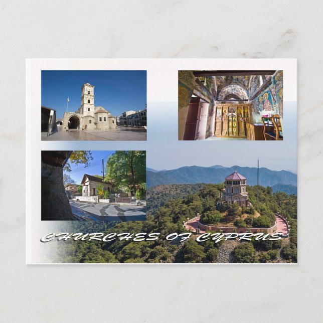 Iglesias de Chipre postal (Anverso)