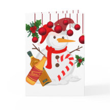 Igloo con cerveza - Graciosa tarjeta de saludo de 