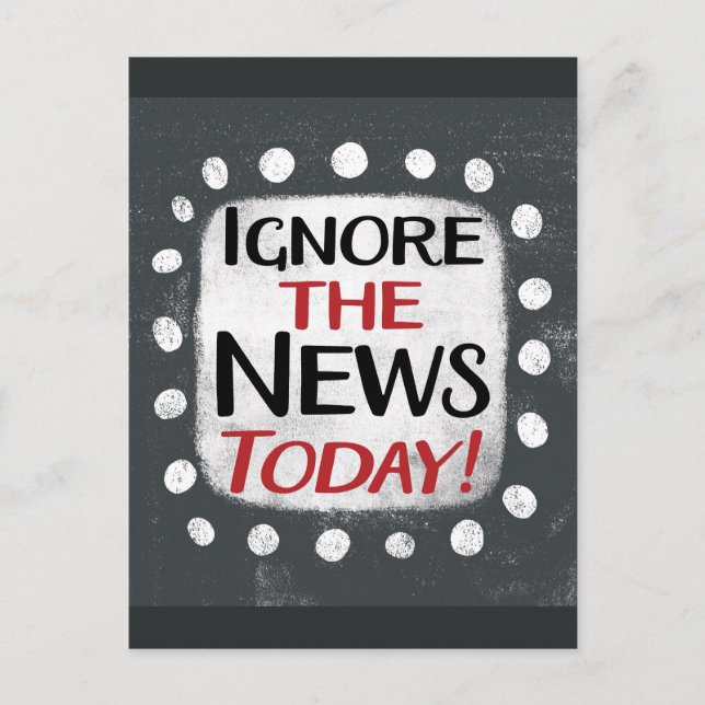 Ignorar la tarjeta postal News Today (Anverso)
